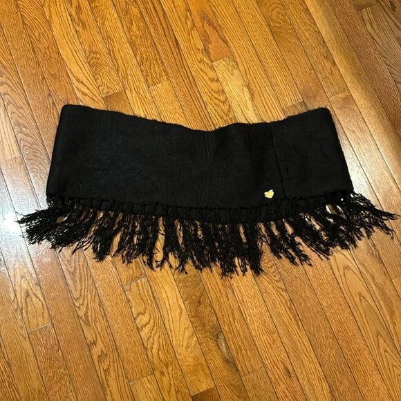 betsy johnson fringed infinity scarf - Picture 1 of 5